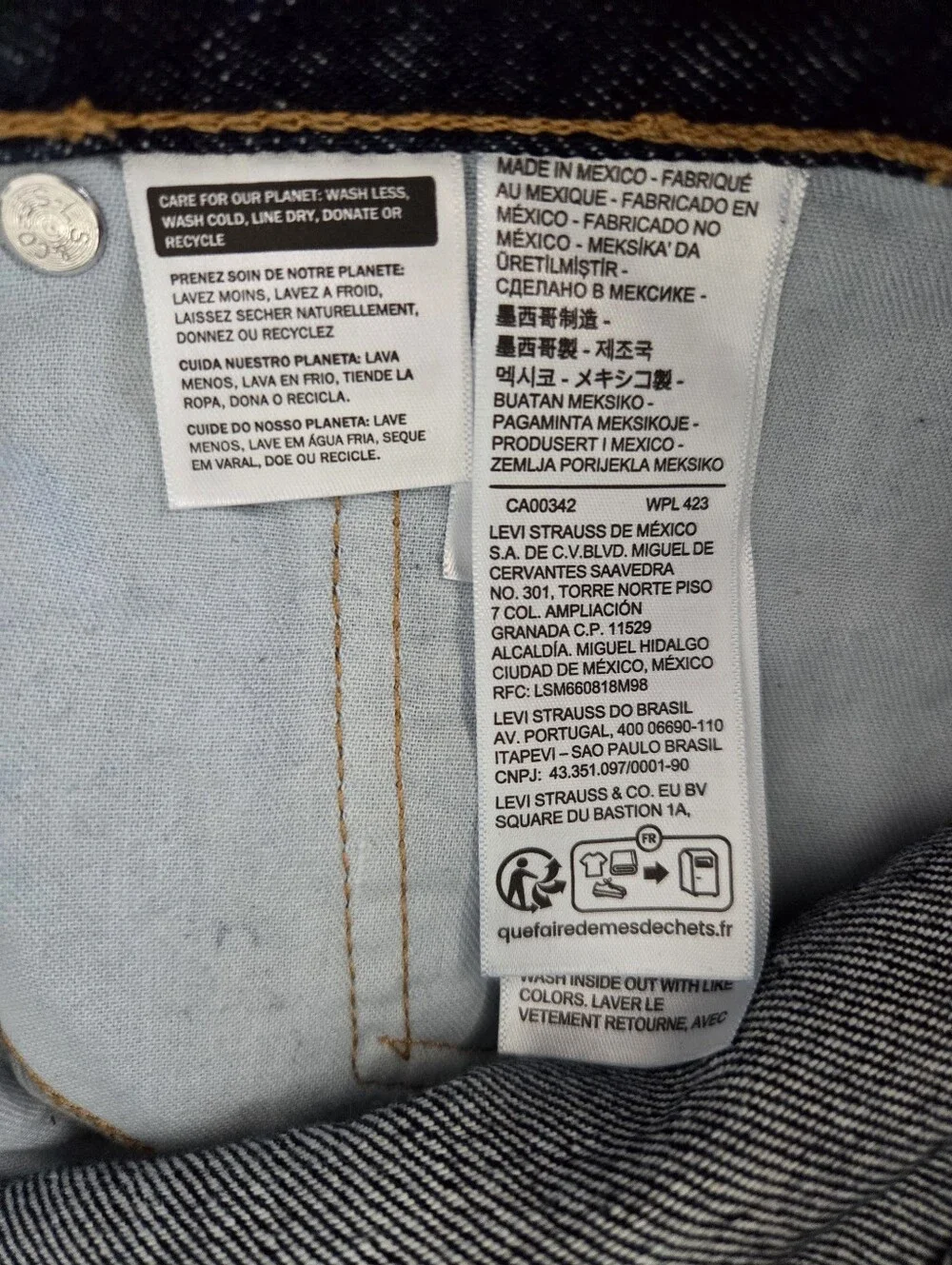 LEVI'S Men's 505 Relaxed Fit Straight Leg Denim Jeans Dark Wash Size 40x32 NEW